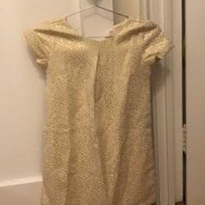 Gap Girls, Size M, Gold and white dress